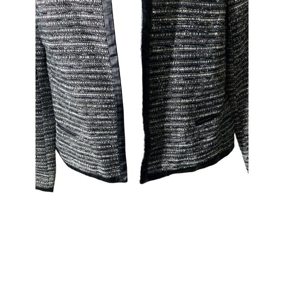 Banana Republic Tweed Blazer Womens 4 Long Sleeve Open Front Suit Jacket Formal - Picture 6 of 6